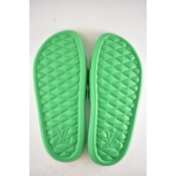 Louis Vuitton Waterfront Mule Bubble Monogram Green Slide Sandal UK 9 US 10 11 - Picture 14 of 14